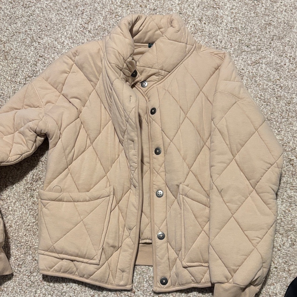Wild Fable Quilted Tan Jacket